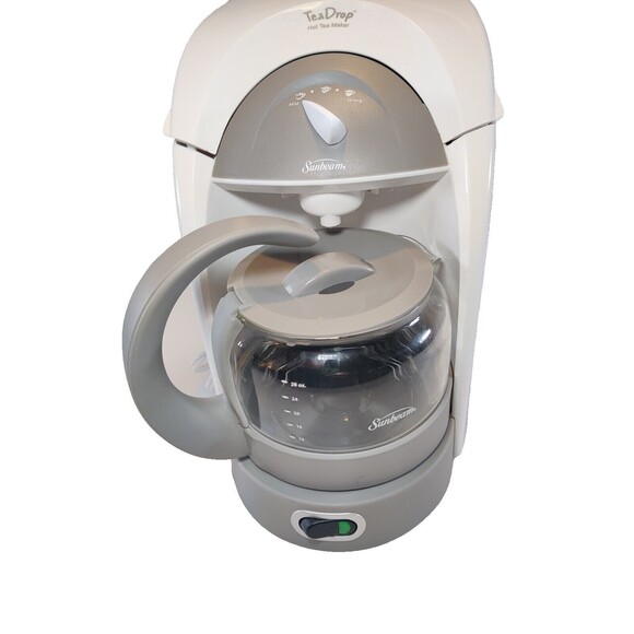 Sunbeam Hot Tea Drop Maker HTM3 White Small Countertop Tested Works Clean - Picture 1 of 12